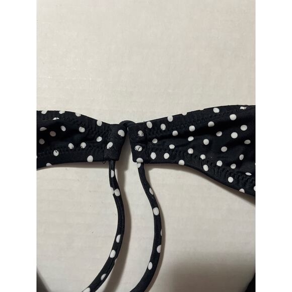 Victoria’s Secret Black & White Polka Bikini Bottom Size L - Picture 4 of 9